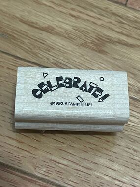Stampin’ Up 1992 Celebrate Rubber Stamp